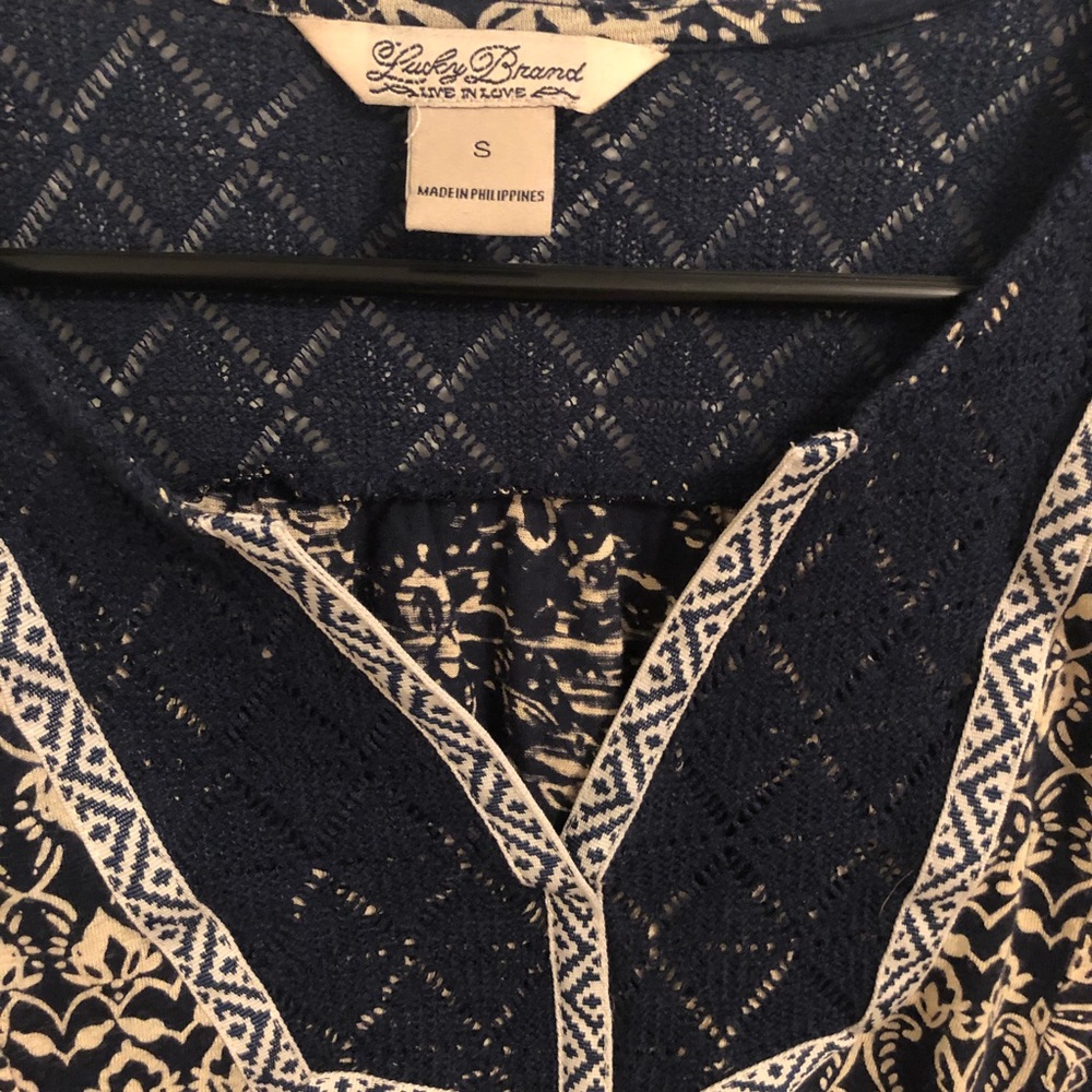 Lucky Brand 3/4 Sleeve Blouse - Picture 2 of 6